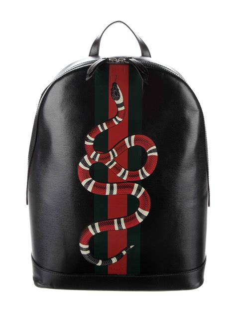 gucci web and kingsnake backpack black green red white cheap|gucci retro backpack.